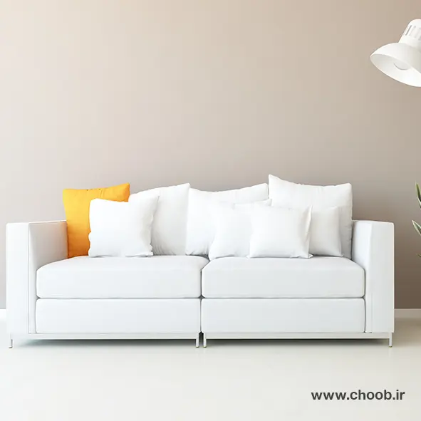 10 ایده برای ست کردن مبل راحتی سفید و طلایی رنگ در آپارتمان های کوچک